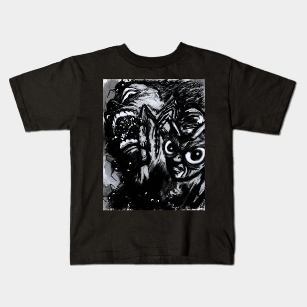 Outer Limits Zanti Attack Kids T-Shirt by DougSQ